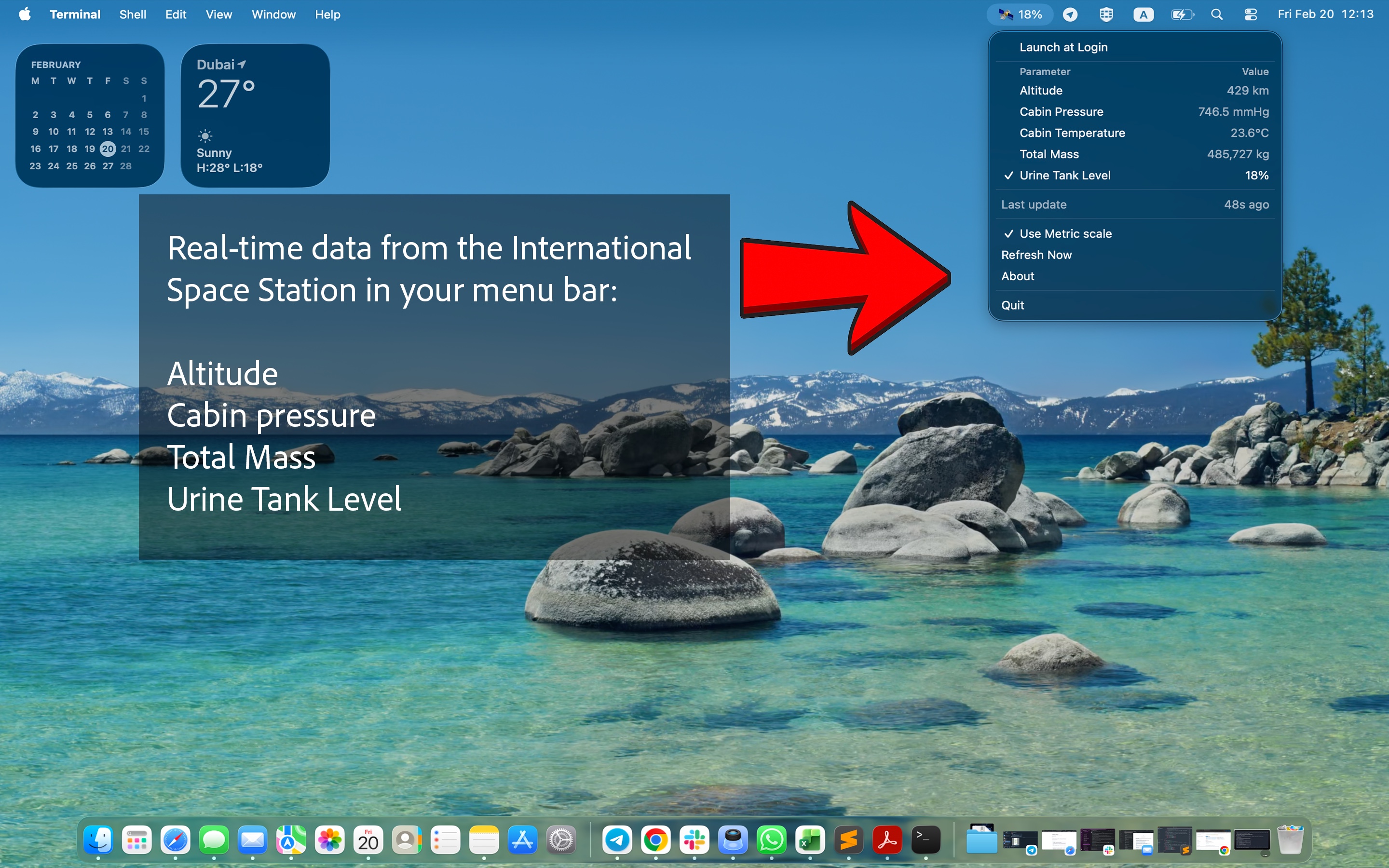 ISS Monitor — Live ISS telemetry in your menu bar. | thisiswhyibuilt