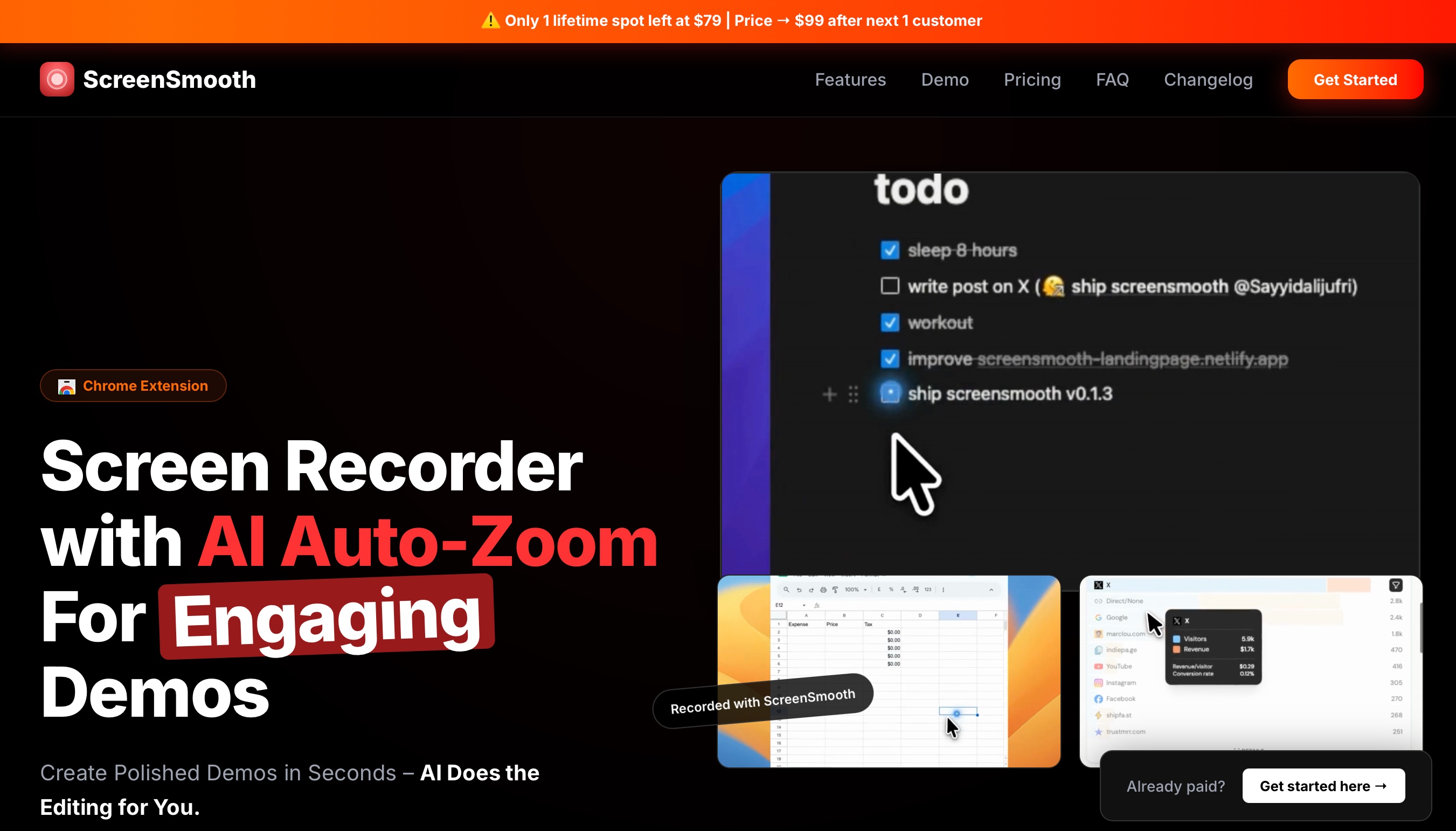 Screen Smooth — Create Polished Demos in Seconds - AI Does the Editing ...